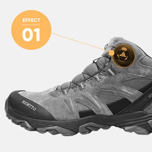 Giày thông minh hiking Humtto Hàn Quốc cổ thấp da heo trợ lực Kama Dial TRX Nam 1