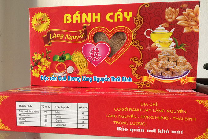 Bánh Cáy làng Nguyễn đặc sản Thái Bình