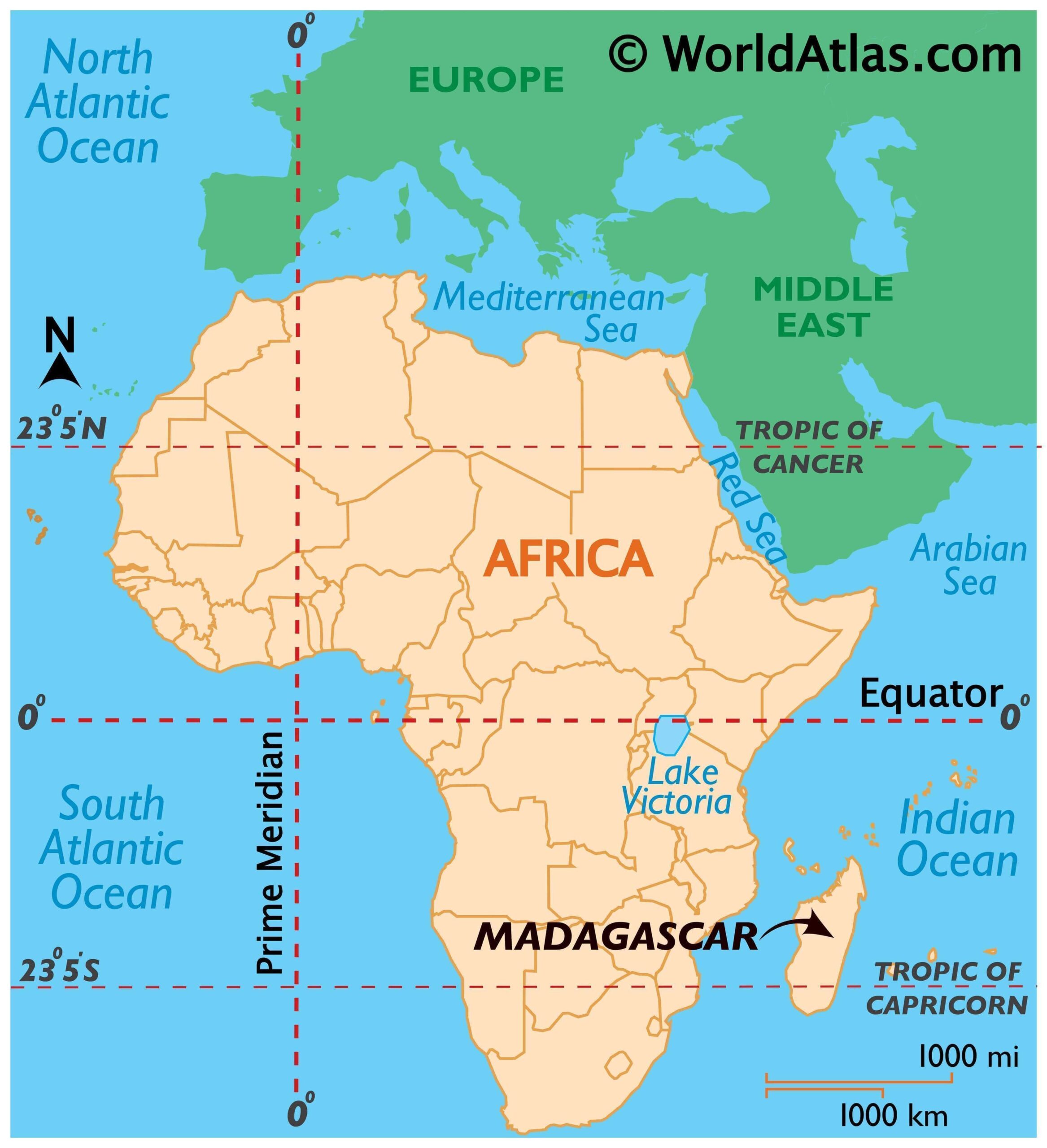 Vị trí địa lý Madagascar