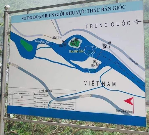 bản đồ Thác Bản Giốc