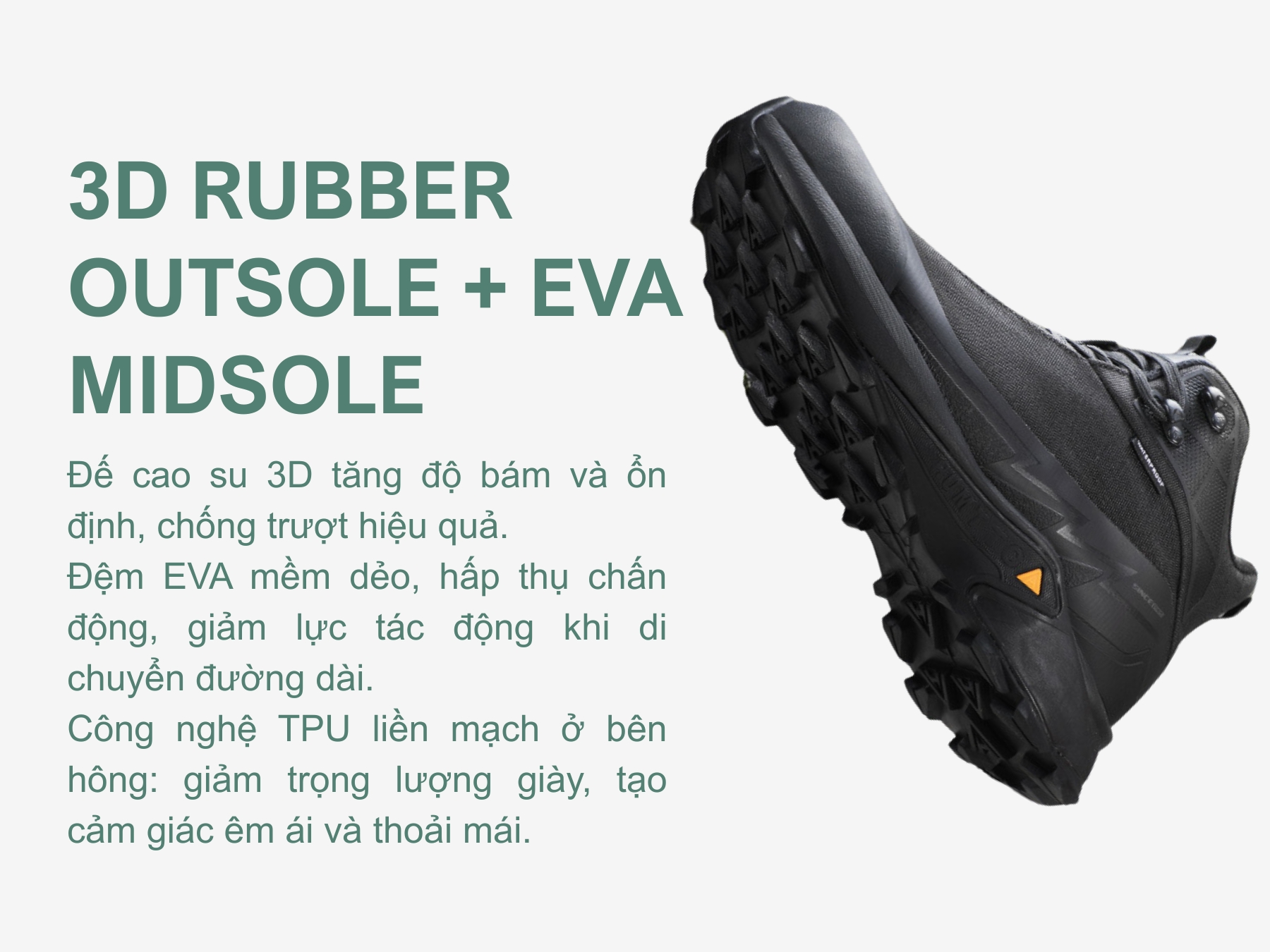 Giày đi tuyết nữ Humtto 260937B chống nước cổ cao-9