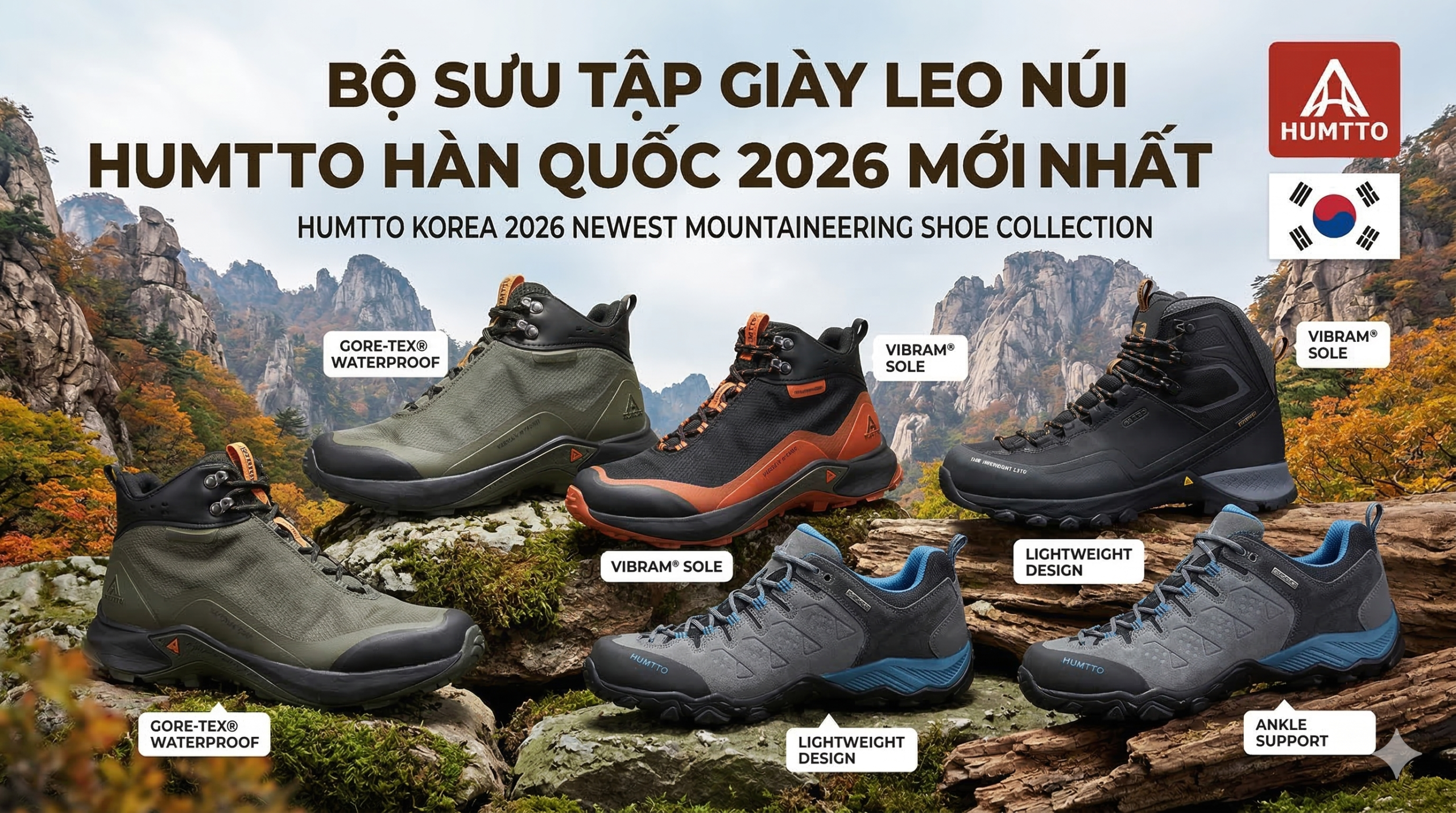 Bộ sưu tập Humtto outdoors Hàn Quốc 2026 mới nhất