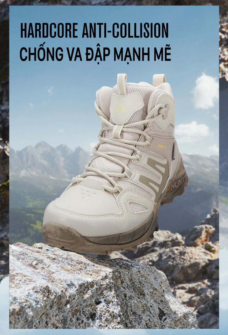 Giày dã ngoại nam pro Humtto 260809A cổ cao gót giày chống mài mòn-8
