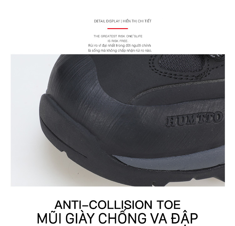 Giày leo núi unisex pro Humtto 260195A cổ cao cặp đôi chống tuyết nước đá trượt-13