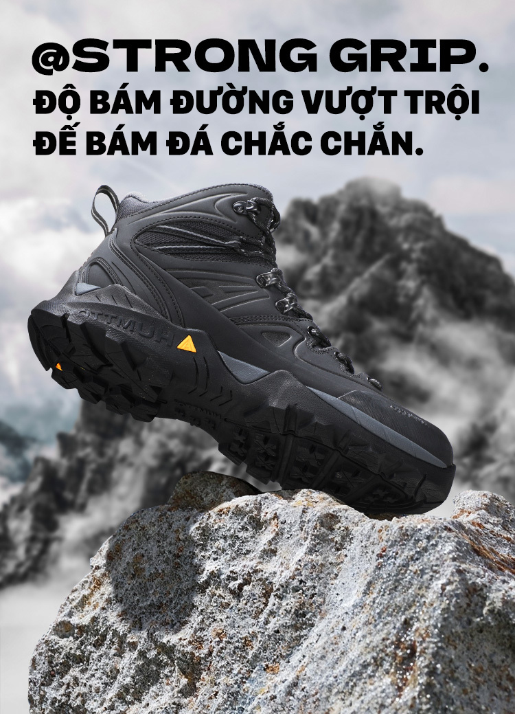 Giày leo núi unisex pro Humtto 260195A cổ cao cặp đôi chống tuyết nước đá trượt-8