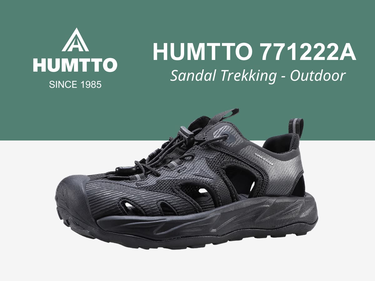 Giày sandal đi biển trekking thoát nước nhanh nam Humtto 771222A-6