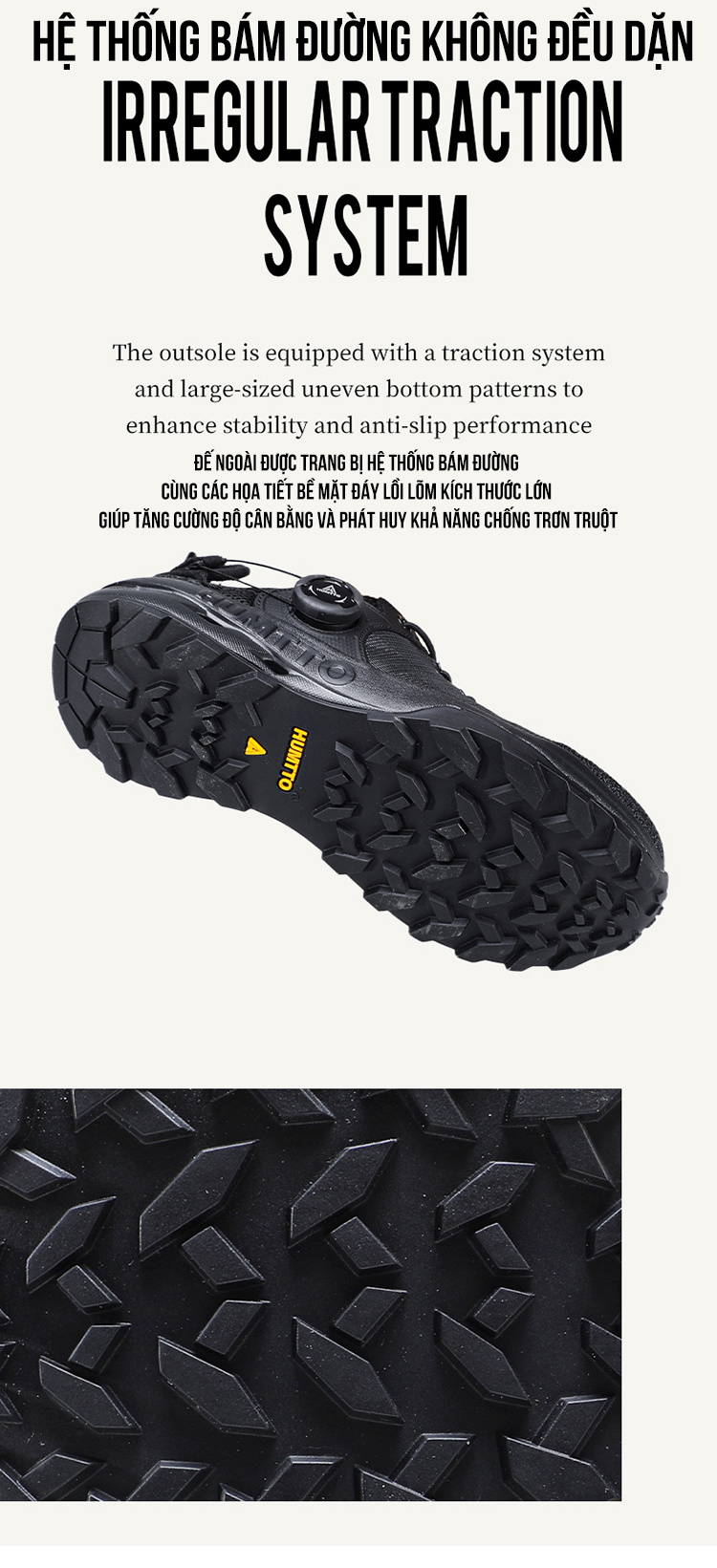 Giày trekking nam sandals Humtto 670702A lội suối núm vặn dây rút tiện lợi-11