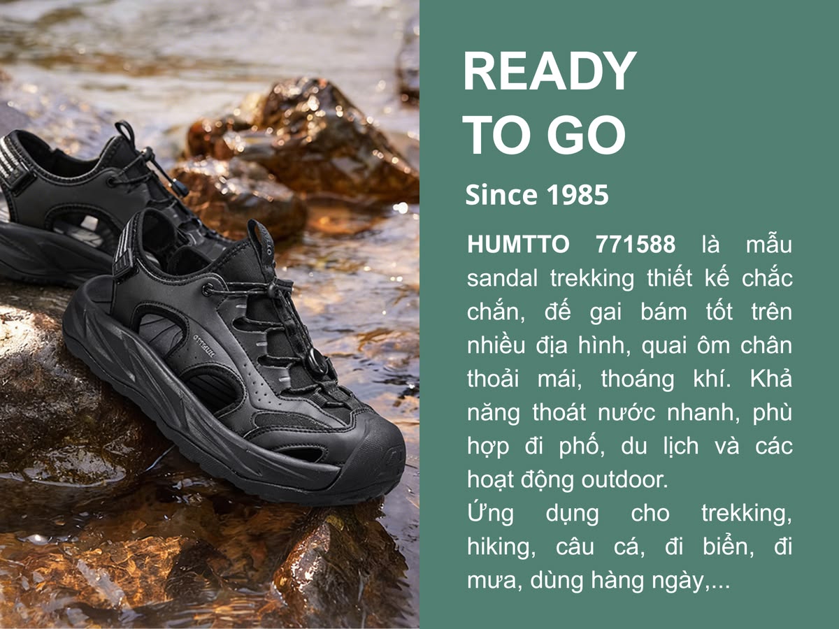 Giày rọ leo núi lội nước chống trượt nam Humtto 771588A-17