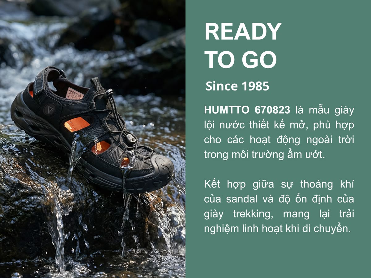 Giày sandal lội nước chống trượt nữ Humtto 670823B-12