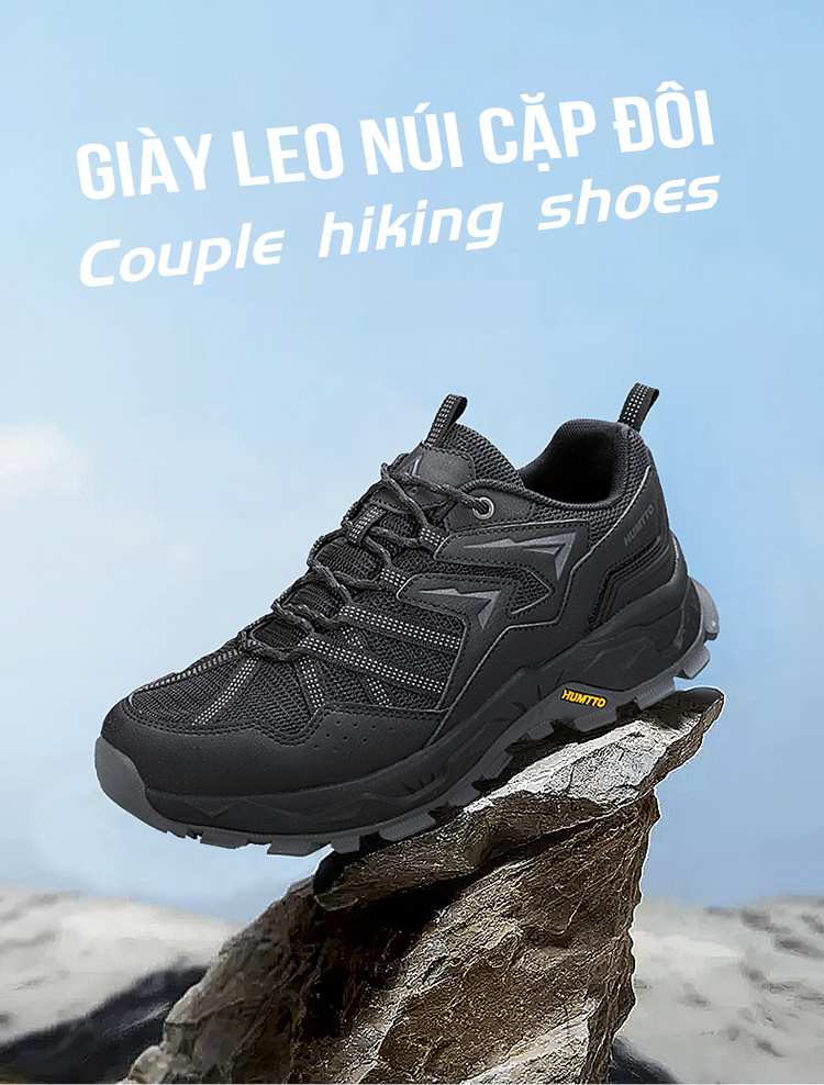 Giày leo núi cặp đôi 160112A cổ thấp mặt lưới thoáng khí dây đốt tre-6