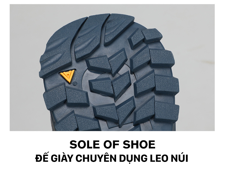 Giày leo núi nam Humtto 160482A cổ thấp da lộn núm vặn chống mòn -12