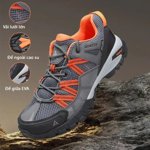 Giày Trekking leo núi Humtto cổ thấp NAM 140755A-2