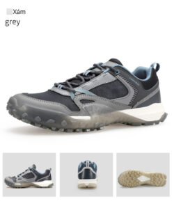 Giày hiking nam Humtto 150294A cổ thấp lưới nhẹ thoáng khí bám dính-17
