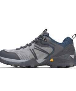 Giày hiking nam Humtto 160986A cổ thấp da heo chống xoắn-1