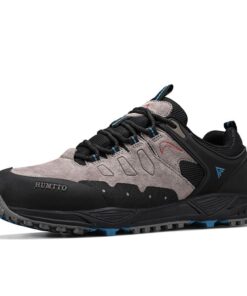 Giày hiking nam nữ Humtto 350420AB cổ thấp da lộn chống trượt thời trang-5