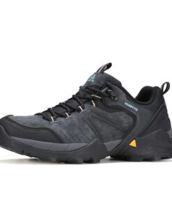 Giày hiking nữ Humtto 160986B cổ thấp da heo thoáng khí chống trượt-10