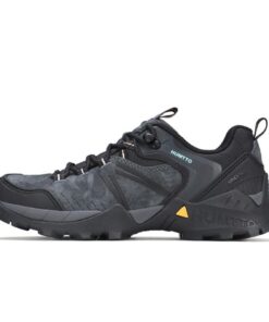 Giày hiking nữ Humtto 160986B cổ thấp da heo thoáng khí chống trượt-6