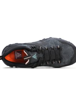 Giày hiking nữ Humtto 160986B cổ thấp da heo thoáng khí chống trượt-7