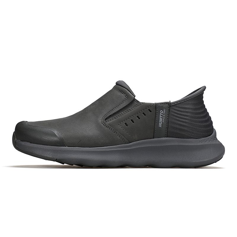 Giày casual nam Humtto 350168A cổ thấp da bò nubuck nhẹ