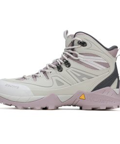 Giày trekking nữ pro Humtto 260195A cổ cao cặp đôi đi tuyết đế siêu bám chống mài mòn-3