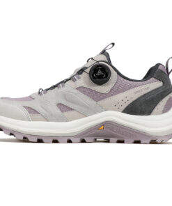 Giày hiking nữ Humtto 160482B cổ thấp da lộn khóa BOA chắc chắn-4